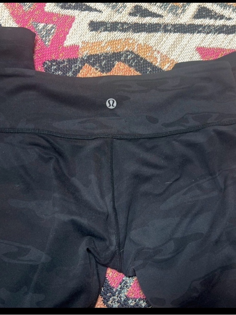 lululemon athletica Black Subtle Camo High-Rise Leggings